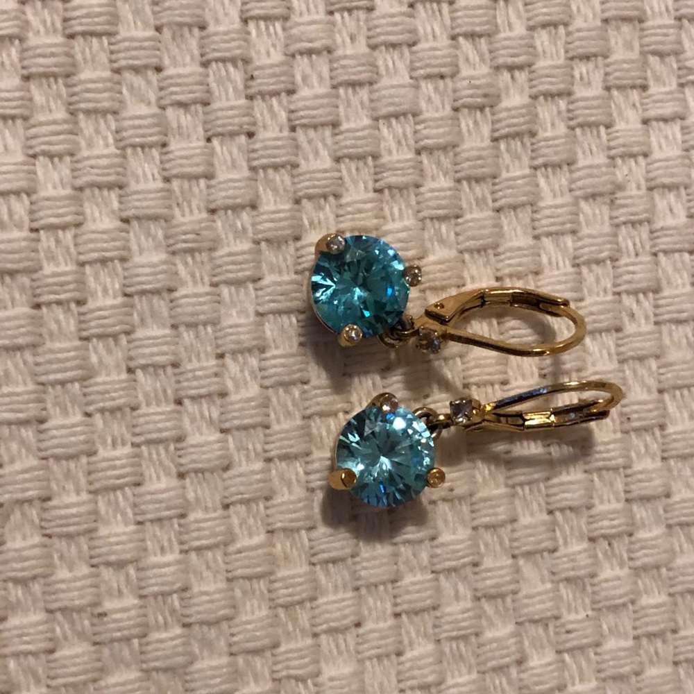 Aquamarine hanging earrings